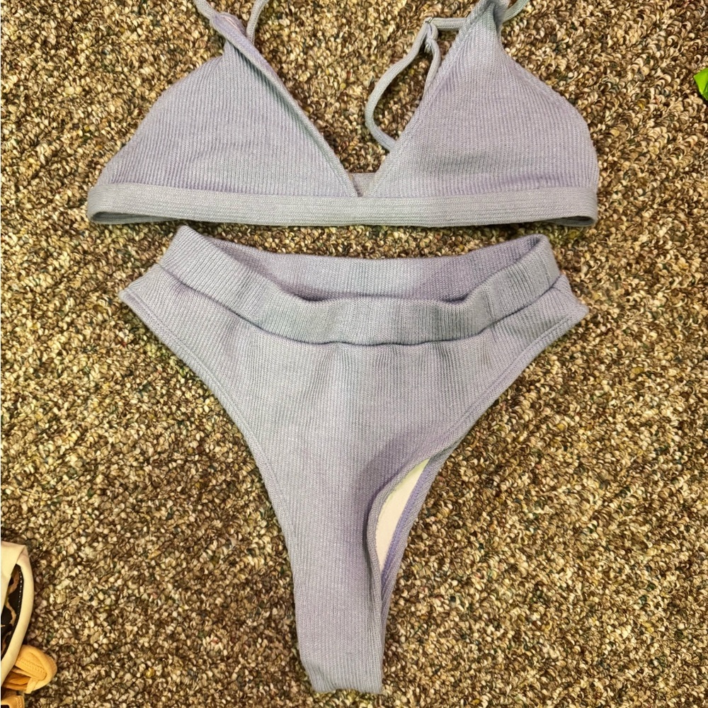 Zaful Light Blue Bikini Set